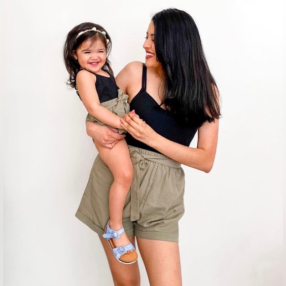 Cute matching mommy and me rompers - Picture 2 of 2